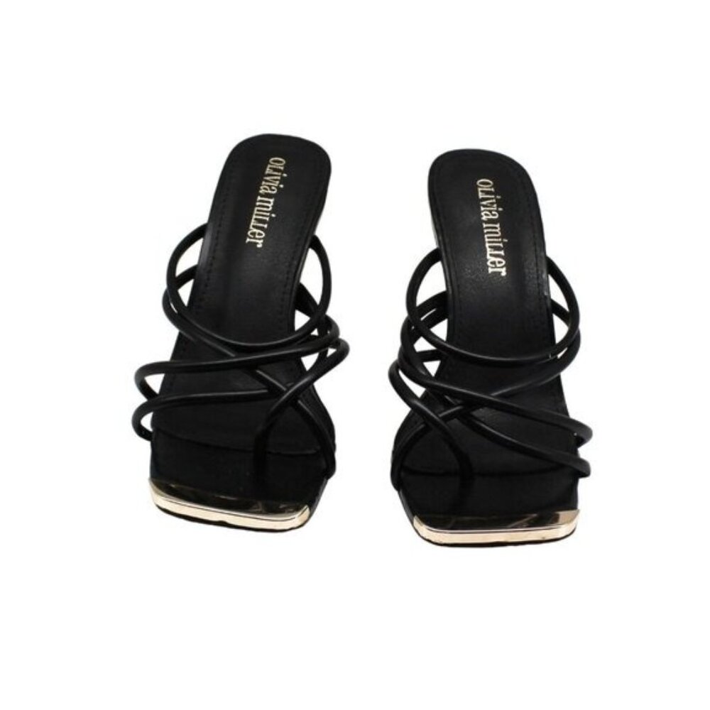 Olivia Miller Thalia Women S Dress Sandals Black - Picture 2 of 8